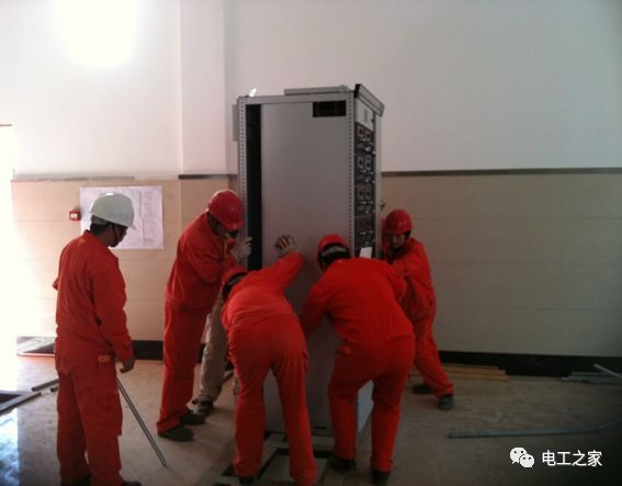 一條完成開關(guān)柜安裝，電纜橋架施工，電纜敷設(shè)及布線施工，照明配電箱施工