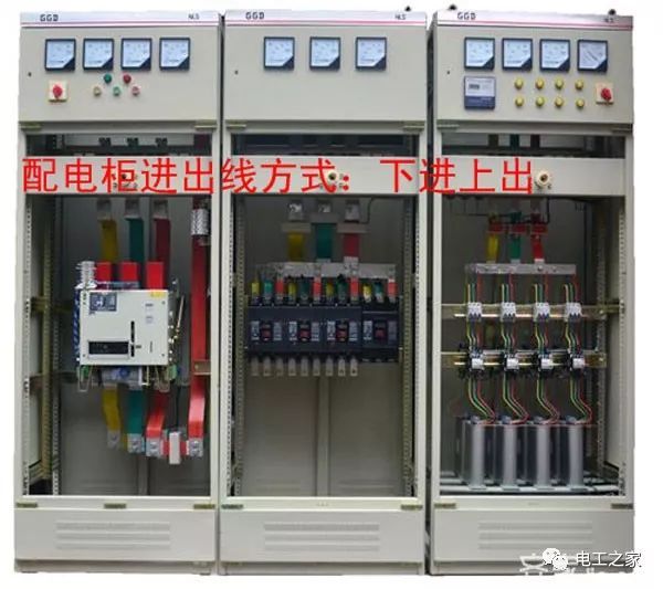 配電柜進(jìn)線和出線原則:上入、下出、下入、上出、上入、上出、上入、上出、上入、下出