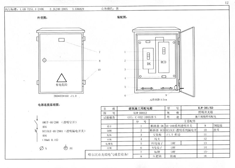 從變壓器到配電箱！臨時電源線連接和配電箱配置標準圖！